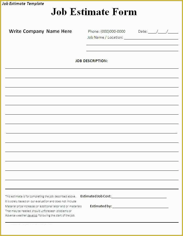 Bid form Template Free Of Free Construction Bid Proposal Template Download