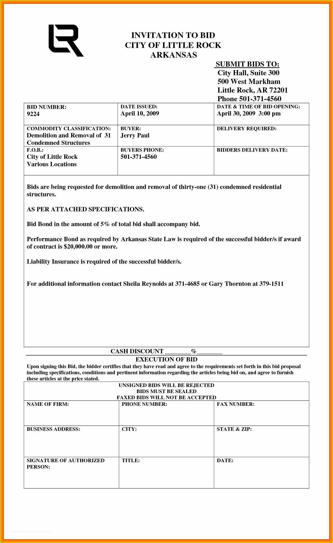 Bid form Template Free Of Free Construction Proposal Template Business Receipt Word