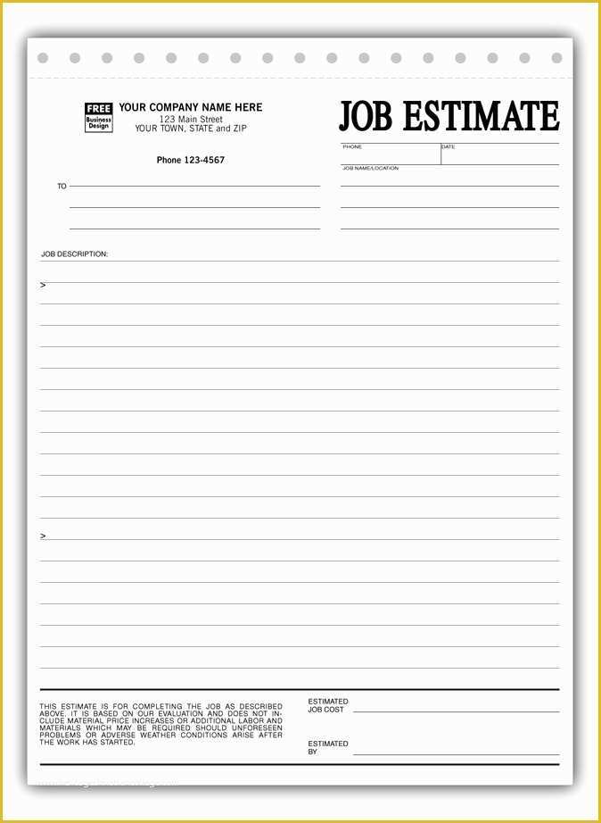 Bid Proposal Template Free Download Of Construction Estimate Template