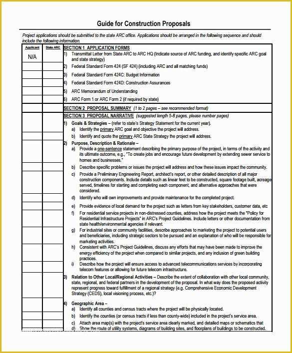 Bid Proposal Template Free Download Of Construction Proposal Template – 10 Free Word Excel Pdf