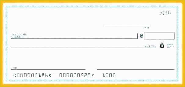 Big Check Template Free Of Big Check Template Printable