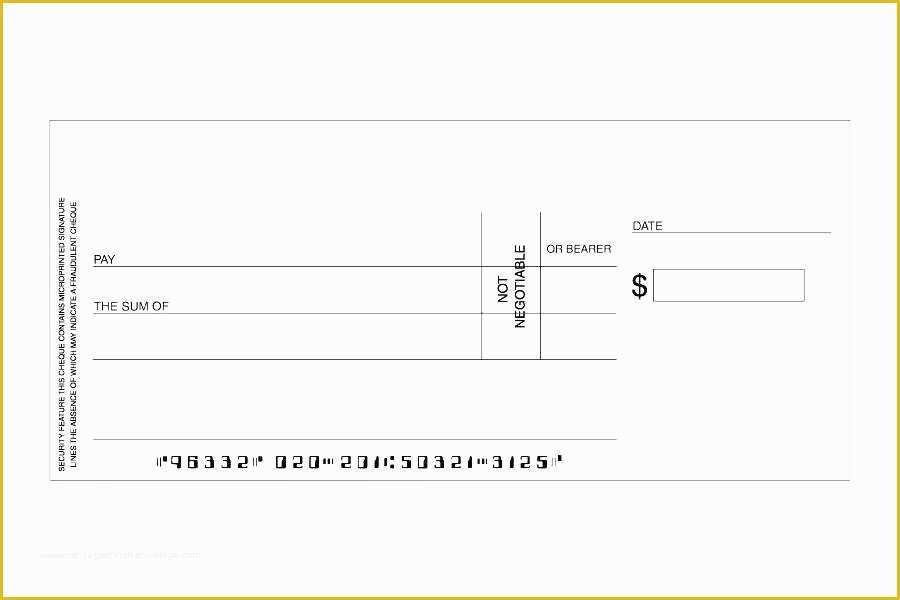 Big Check Template Free Of Big Check Template Printable