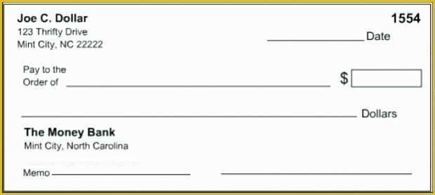 Big Check Template Free Of Big Check Template Printable