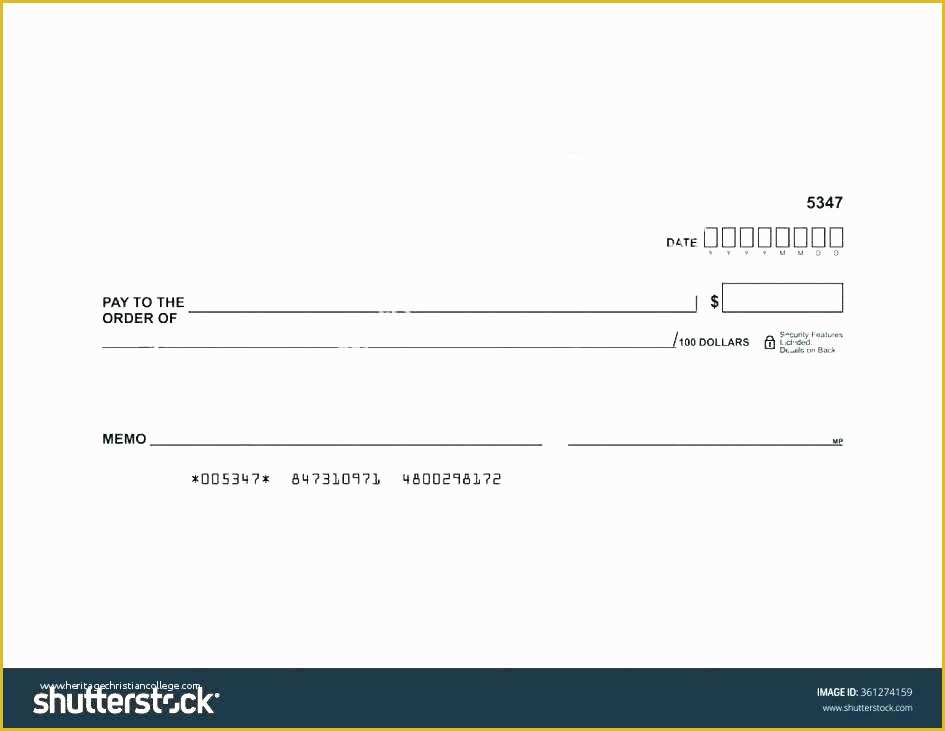 Big Check Template Free Of Free Blank Check Template