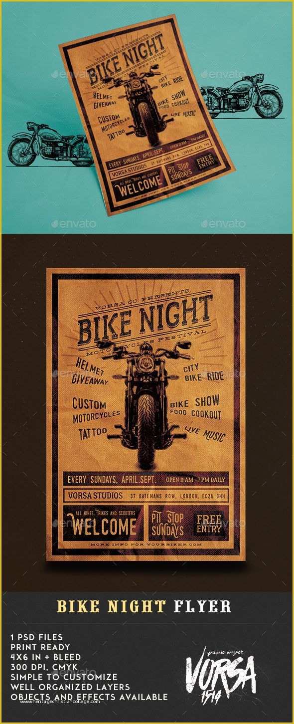 Bike Night Flyer Template Free Of 18 Best Flyer Examples Images On Pinterest