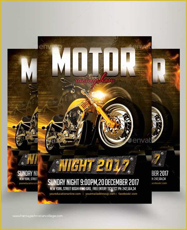 Bike Night Flyer Template Free Of 21 Bike Racing Flyer Templates Psd Vector Eps format