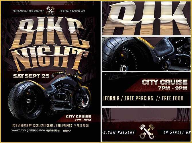 Bike Night Flyer Template Free Of Bike Night Flyer Template Flyerheroes