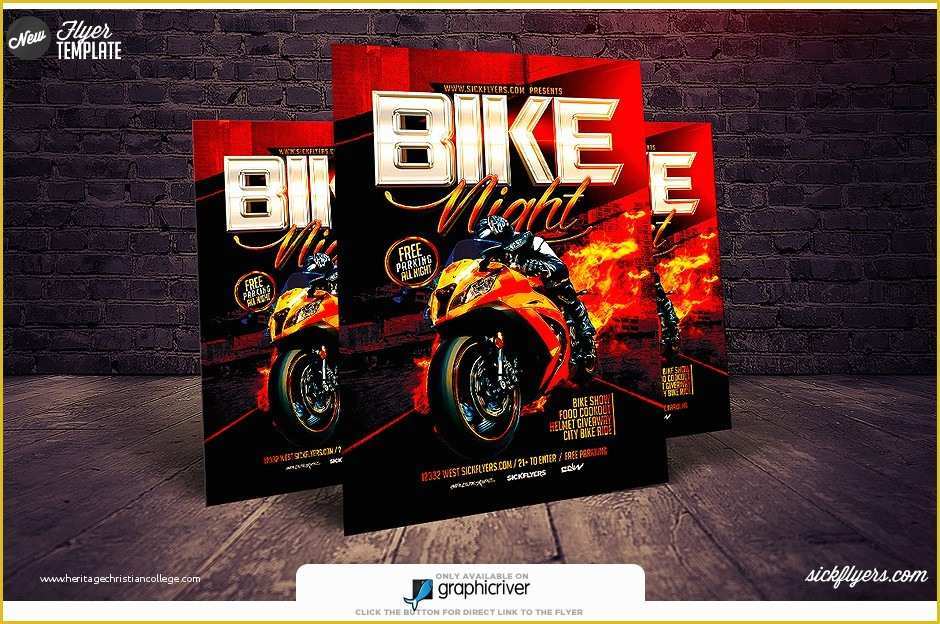 Bike Night Flyer Template Free Of Bike Night Flyer Template