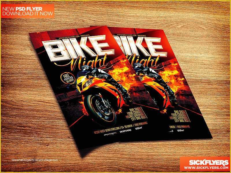 Bike Night Flyer Template Free Of Bike Night Flyer Template Psd by Industrykidz On Deviantart