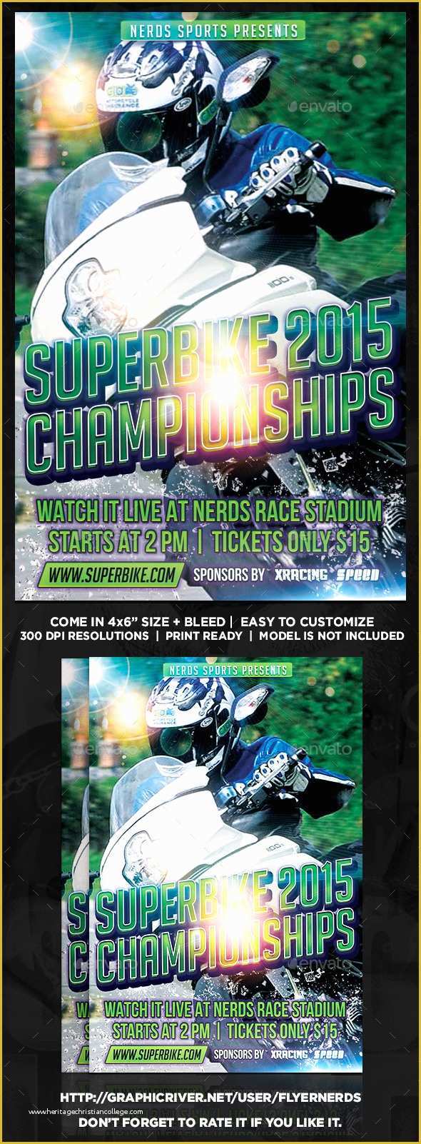 Bike Night Flyer Template Free Of Graphicriver Superbike 2015 Championships Sports Flyer