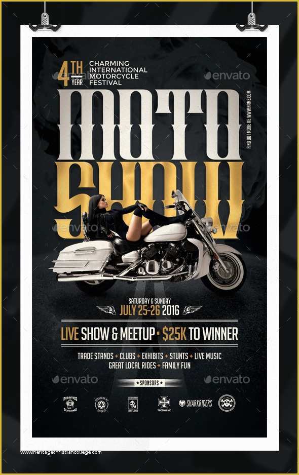 Bike Night Flyer Template Free Of Motorcycle Show Flyer Template by Eamejia