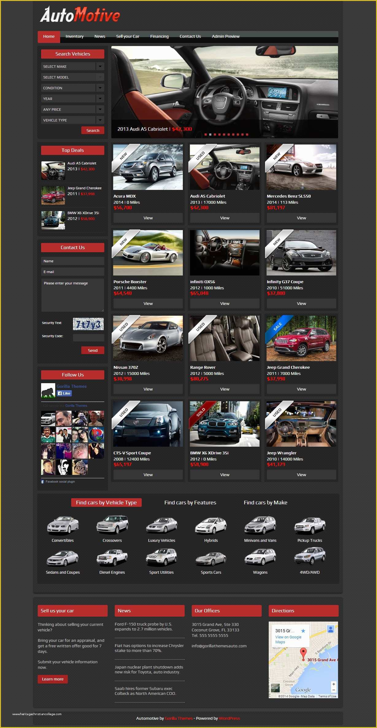 Bike Showroom Website Template Free Download Of 22 Best Premium Car Website Templates