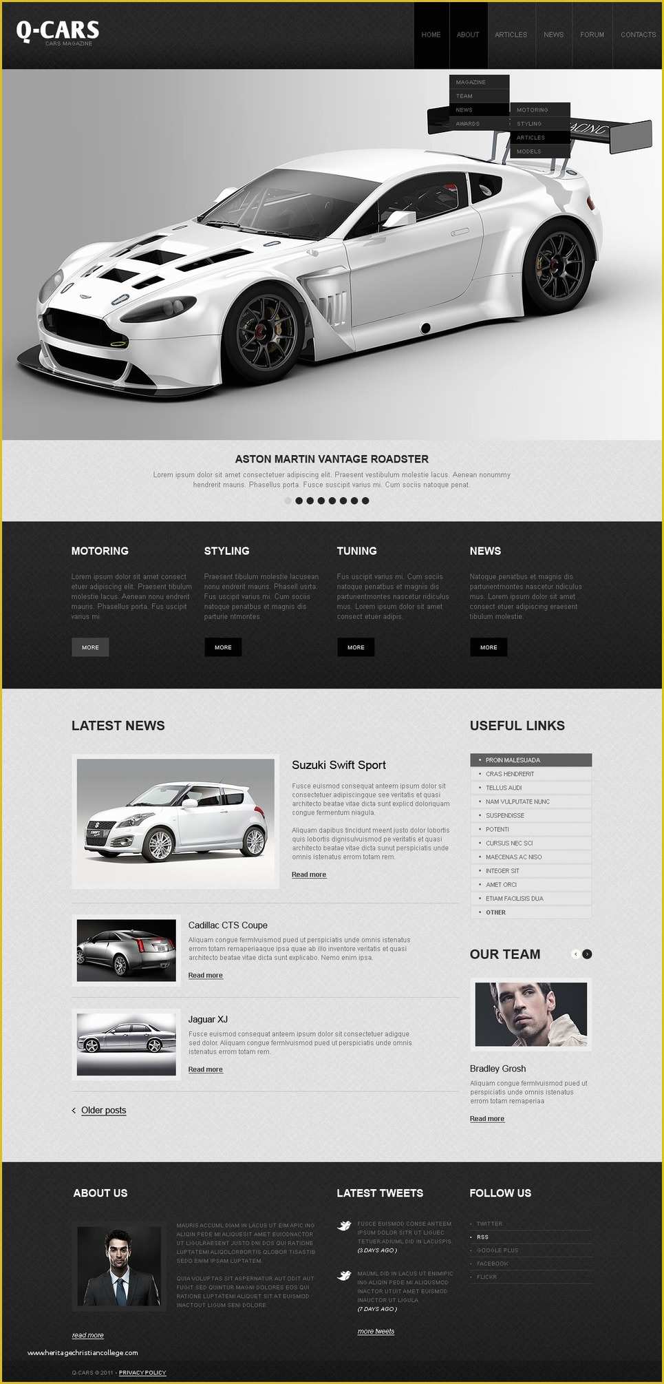 Bike Showroom Website Template Free Download Of Car Dealer Psd Template