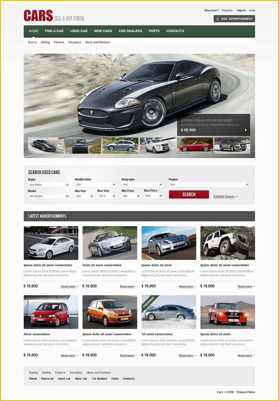 Bike Showroom Website Template Free Download Of Car Dealer Website Template