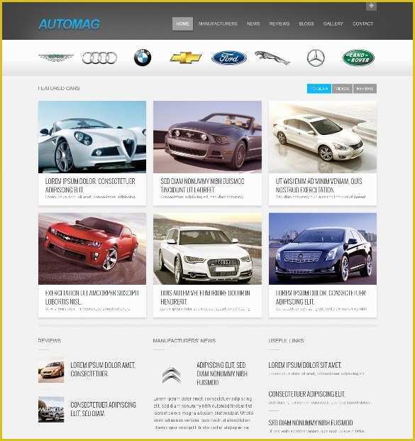 Bike Showroom Website Template Free Download Of Free Vehicle Template