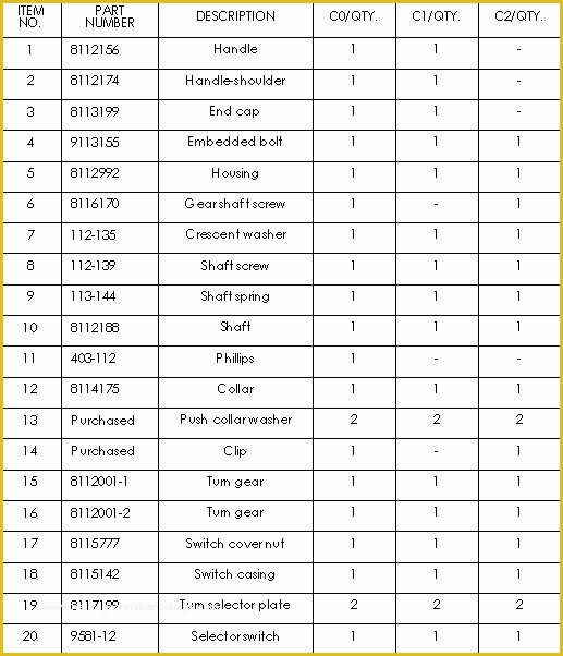 Bill Of Materials Template Free Of 2014 solidworks Help Example Of Bill Of Materials