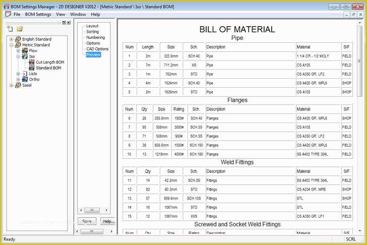 Bill Of Materials Template Free Of Download Bill Of Materials Example for Free Tidytemplates