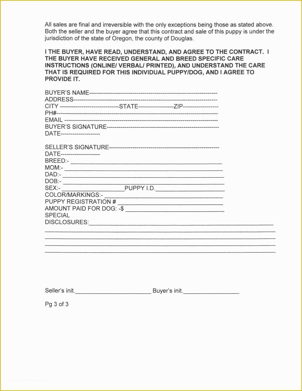 Bill Of Sale Dog Template Free Of Puppy Bill Sale Contract Template with Dog Breeding