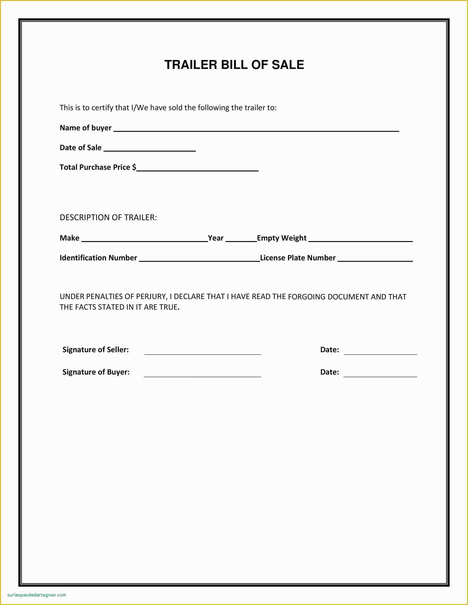 Bill Of Sale Free Template form Of Truck Bill Sale form Template with Free Motor Vehicle