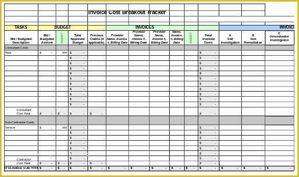 Bill Tracker Template Free Of 8 Invoice Tracking Templates – Free Sample Example