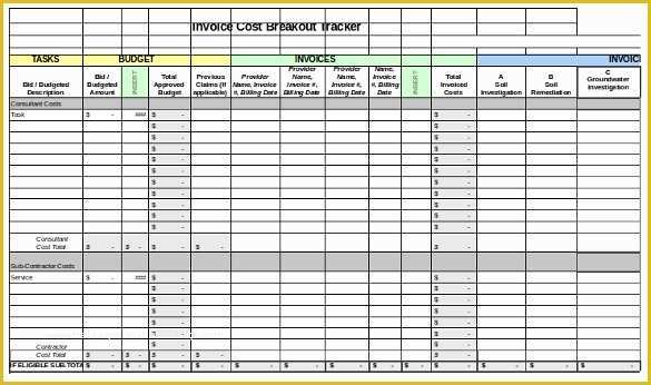 Bill Tracker Template Free Of 8 Invoice Tracking Templates – Free Sample Example