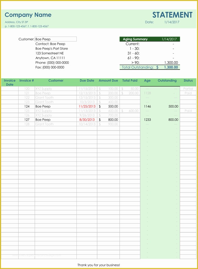 Bill Tracker Template Free Of Invoice Tracker Template Track Invoices with Payment Status