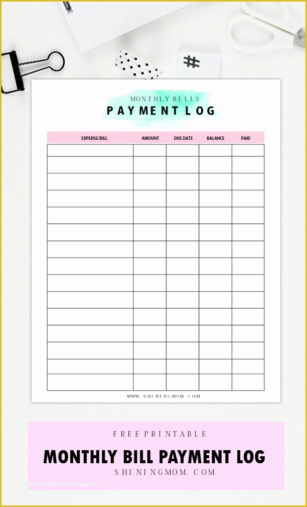 Bill Tracker Template Free Of Ultimate Free Monthly Bill Payment organizer