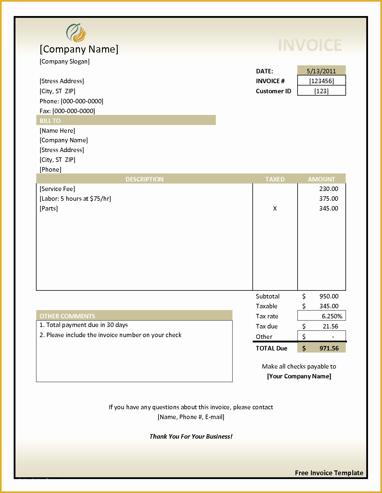 download-billing-statement-excel-template-exceldatapro