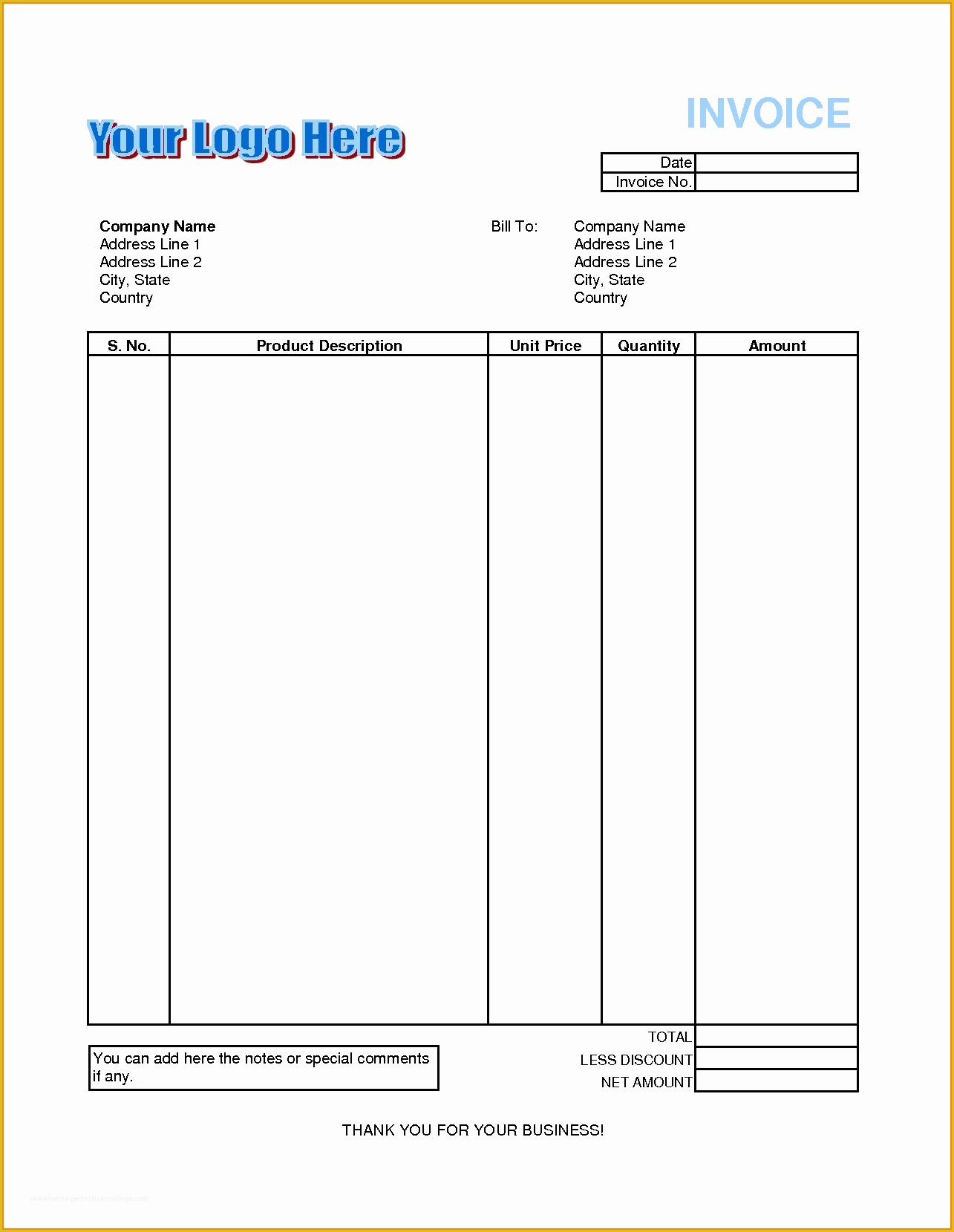 Billing Invoice Template Free Of 8 Billing Invoice format In Excel