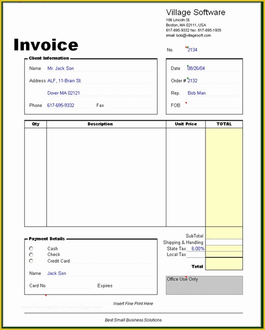 Billing Invoice Template Free Of Billing Invoice Template
