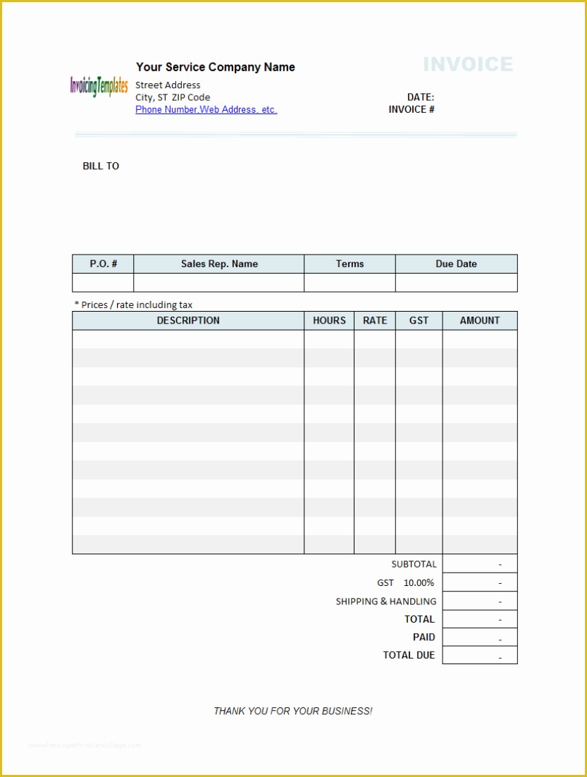 Billing Invoice Template Free Of Billing Statement Template Free 9 Results Found