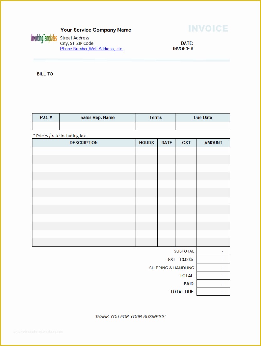 Billing Invoice Template Free Of Billing Statement Template Free 9 Results Found