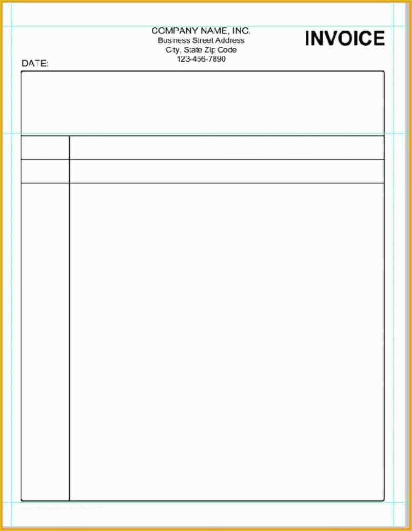 Billing Invoice Template Free Of Blank Billing Invoice Bing Images