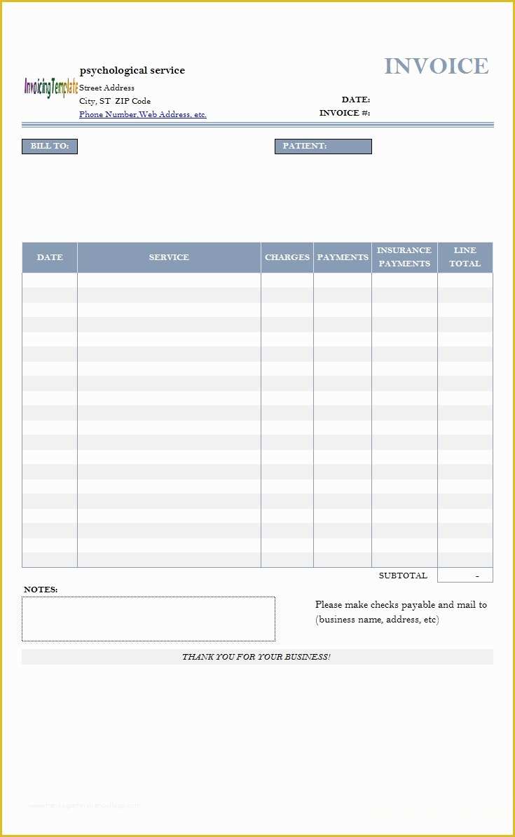 Billing Invoice Template Free Of Invoice Statement Example Invoice Template Ideas