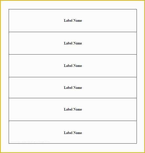 Binder Spine Label Template Free Of 23 Microsoft Label Templates Free Word Excel Documents