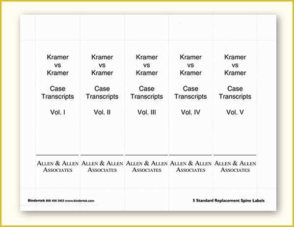 Binder Spine Label Template Free Of Insertable Spine Labels for Standard 3" Binders