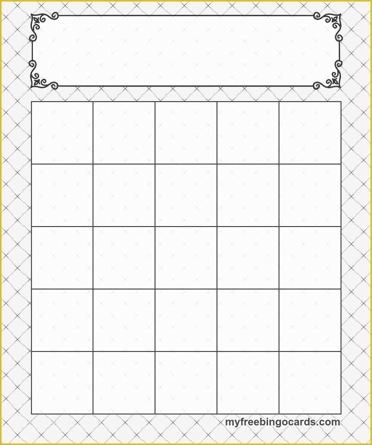 Bingo Card Template Free Of 7 Best Bingo Template Images On Pinterest