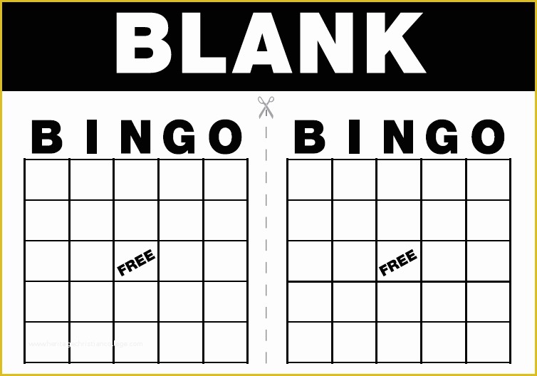 Bingo Card Template Free Of 7 Best Of Blank Printable Game Cards Blank Game