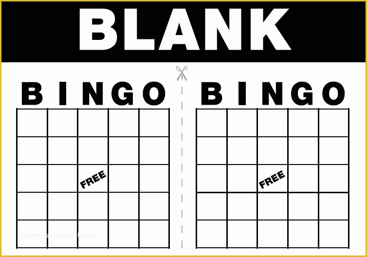 Bingo Card Template Free Of 7 Best Of Blank Printable Game Cards Blank Game