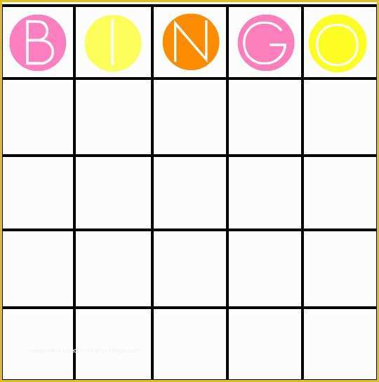 Bingo Card Template Free Of 8 Best Of Custom Bingo Card Printable Template