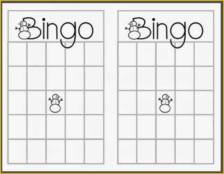 Bingo Card Template Free Of Best 25 Bingo Card Template Ideas On Pinterest