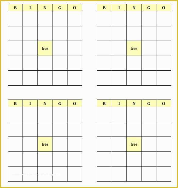 Bingo Card Template Free Of Blank Bingo Template 15 Free Psd Word Pdf Vector Eps