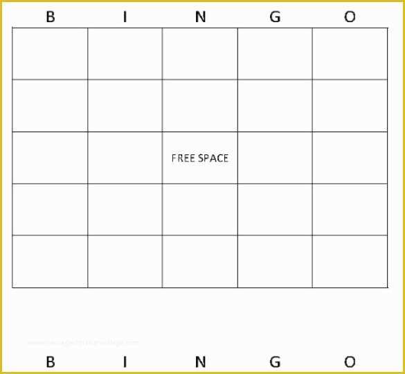 Bingo Card Template Free Of Free Bingo Templates Entown Posters