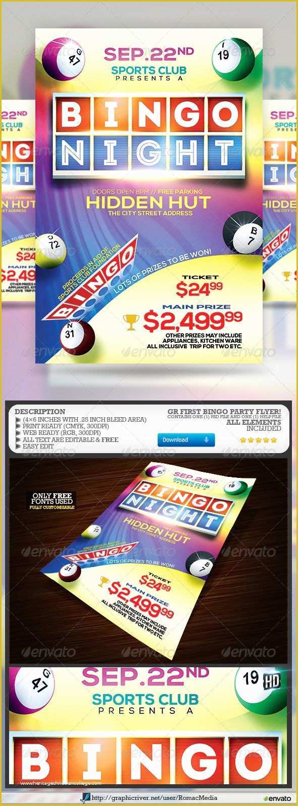 Bingo Flyer Template Free Download Of 17 Best Images About Bingo On Pinterest