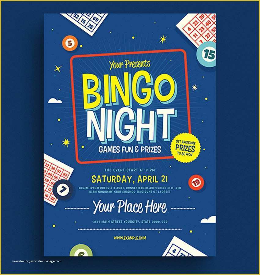 Bingo Flyer Template Free Download Of 18 Best New Fundraiser Flyer Templates for Shop