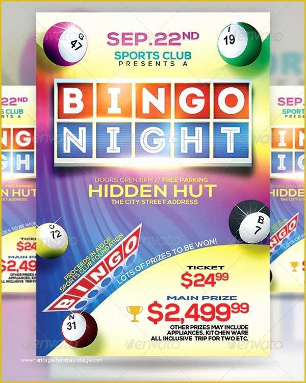 Bingo Flyer Template Free Download Of 8 Bingo Flyer Design Templates Psd Ai Vector Eps