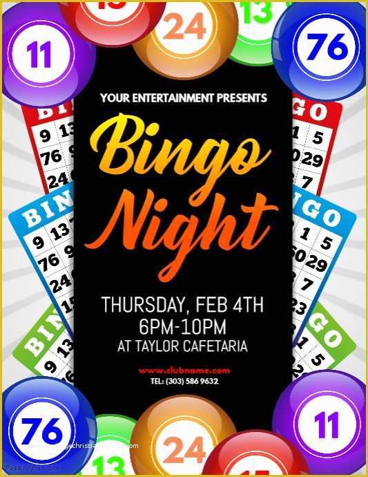 Bingo Flyer Template Free Download Of Bingo Night Flyer Template