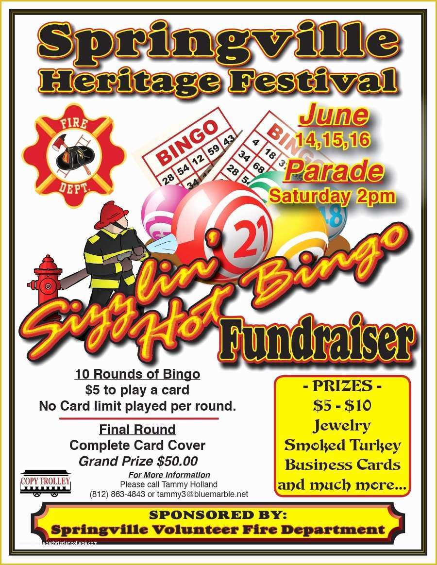 Bingo Flyer Template Free Download Of Sizzlin Hot Bingo Springville Ind and Bingo Poster