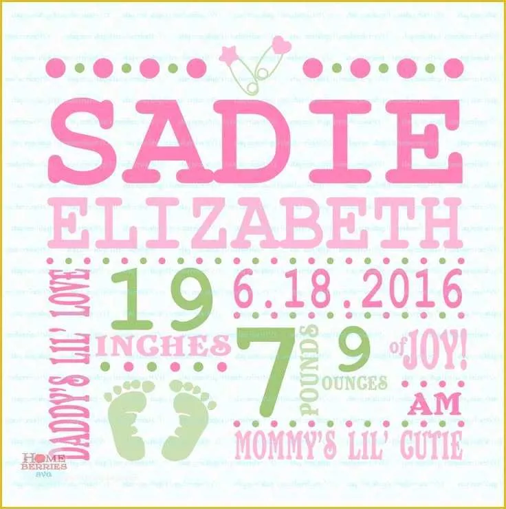 Birth Announcement Template Free Printable Of 17 Best Ideas About Birth Announcement Template On