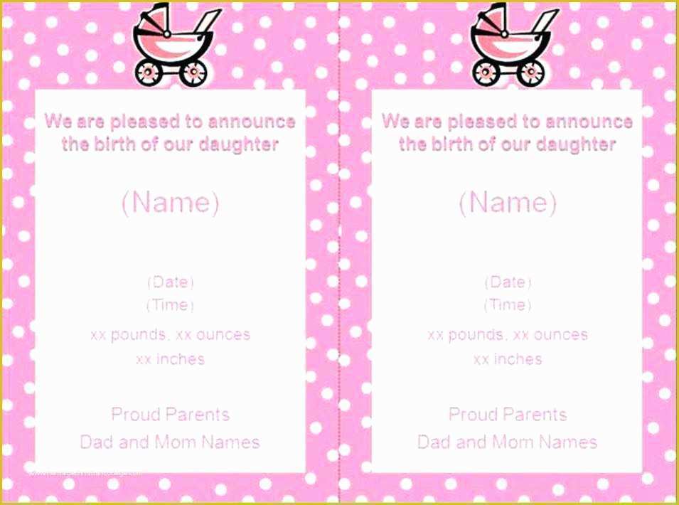 Birth Announcement Template Free Printable Of Free Pregnancy Announcement Templates Free Pregnancy